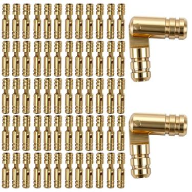 Imagem de 60 peças de dobradiças invisíveis de latão, dobradiças ocultas/ocultas para caixas de joias, pequenas portas de armário, caixas de música e projetos de marcenaria DIY