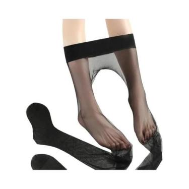 Imagem de Meia-Calça Ultra Fina Sem Costura Para Mulheres, Nylon Transparente At