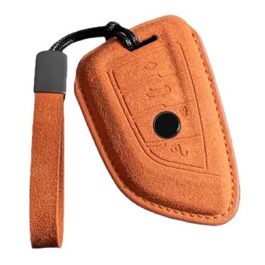 Imagem de Capa de couro para chave de carro compatível com BMW X1 X3 X4 X5 F15 X6 F16 G30 7 Series G11 F48 F39 520 525 f30 118i 218i 320i Chaveiro(B6)