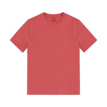 Imagem de Camiseta Masculina Básica Meia Malha Diametro Laranja, M, Laranja