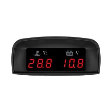 Imagem de Medidor Universal 2 Em 1 Para Carro, Temperatura Da Água E Voltímetro 