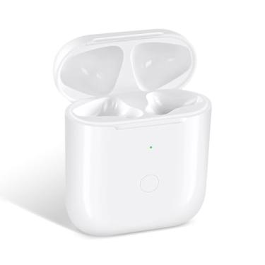 Imagem de Capa de carregamento sem fio compatível com AirPods 1ª e 2ª geração, capa de substituição para Air Pods 1 2 com botão de sincronização de emparelhamento Bluetooth, sem fones de ouvido
