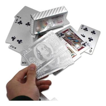 Imagem de Baralho Premium Texturizado À Prova D'água 54 Cartas | Jogo de Poker e Truco Flexível Lavável | para Colecionador e Mágica | Resistente e Durável Praia e Piscina