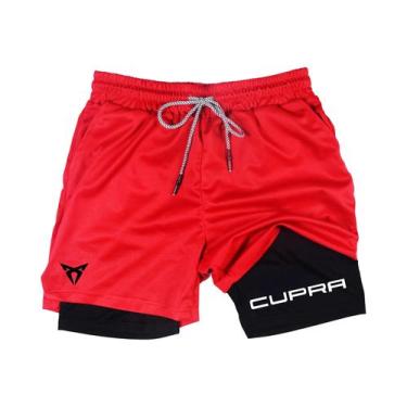 Imagem de Bermuda Esportiva Masculina De Secagem Rápida E Respirável, Dupla Cama