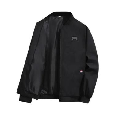 Imagem de Jaqueta Leve Para Homens, Corta-Vento, Casual, Com Zíper E Bolso, Casa