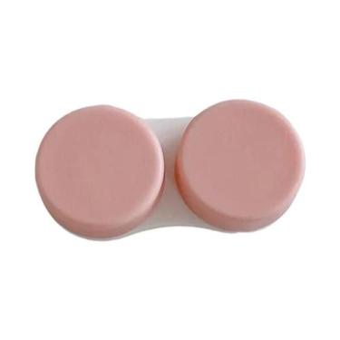 Imagem de Caixa De Lentes De Contato Dupla Lisa E Fosca Em Cor Sólida, Caixa De 