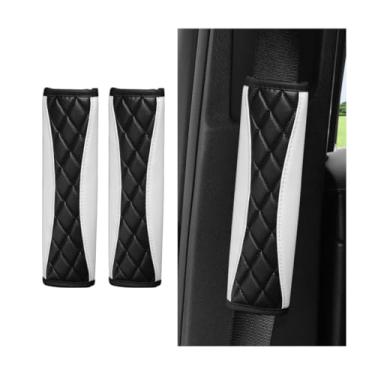 Imagem de Osilly 2 peças de capas de cinto de segurança de carro, macio e confortável, alça de cinto de segurança para veículos, tapete de almofada de cinto de segurança interno automotivo respirável, universal