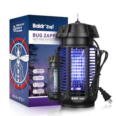 Imagem de BALDR Bug Zapper Outdoor Indoor, 20W Power & 4200V Instant Grid Repelente de mosquitos, cobertura de armadilha para moscas de 1/2 acre para pátio, quintal, casa