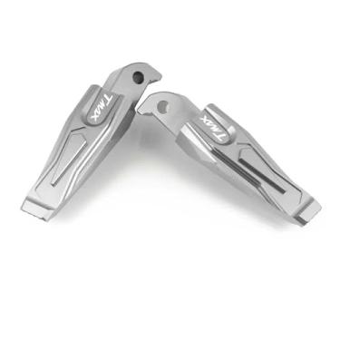 Imagem de Anti-derrapante Pés dobráveis ​​rearset para MT-03 2013-2020 MT07 MT09 TMAX 530 2013-2018 NMAX 155 2015-2018 XP 500 560(Silver TMAX)