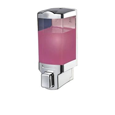 Imagem de Dispensador de sabão líquido para cozinha, banheiro, bancada, saboneteira, loção de óleo corporal, dispensador de sabão na parede (470 ml) bomba dispensadora de sabão para banheiro (F)