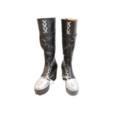 Imagem de COSGOGO Mostima Cosplay Sapatos de salto alto para Game Arknights - Calçados feitos à mão personalizados para mulheres e homens Halloween, Multi, 35
