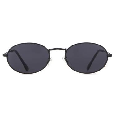 Imagem de Óculos de Sol Retrô Masculino Feminino Filme Lentes Rosa e Vermelhas Armação de Metal Óculos de Sol Vintage Feminino UV(1)