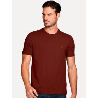 Imagem de Camiseta Aramis Masculina Basic Lisa Light Icon Marrom Médio-Masculino