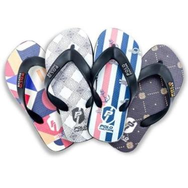 Imagem de Chinelo Infantil Masculino Feminino Estampado Borracha Kit 4-Masculino