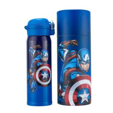 Imagem de Garrafa Capitão America Agua 480 ML Resistente Suco Marvel