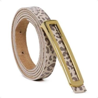 Imagem de Cinto Fino Feminino com Fivela Retangular-Feminino