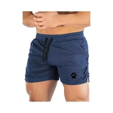 Imagem de Bermuda Casual Masculina Com Estampa De Patas De Urso Para Verão, Ativ