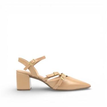 Imagem de Slingback Salto Bloco Fivela - Divina, Bistro, 35