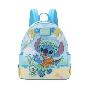 Imagem de Mochila Mini Em Couro PU Parks Stitch Scrump Blumen Ukulele Mochila Es