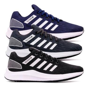 Imagem de Kit 3 tênis Esportivos Masculino Unissex Academia Caminhada Corrida Co