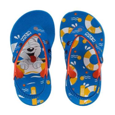 Imagem de Chinelo Infantil Masculino klin Acqua Sandália de Dedo Com Elástico Pa