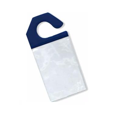 Imagem de Crachá Estacionamento Retrovisor Suporte Veiculo Azul 5Un