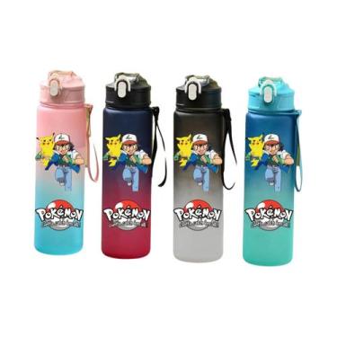 Imagem de Garrafa De Água Esportiva Pokemon Pikachu Charizard 800ML À Prova De V