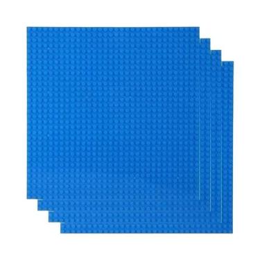 Imagem de Placas Base Clássicas 32x32 E 16x32 (4 Peças) Para Blocos De Montar DI