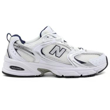 Imagem de Tênis New Balance 530 Unissex Casual, 37, Branco, Marinho