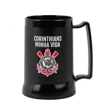 Imagem de Caneca Gel Isolante Térmico 400Ml - Corinthians