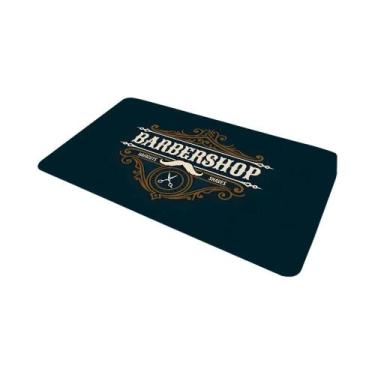 Imagem de Tapete De Flanela Com Estampa Gráfica Para Barbearia, Para Banheiro, C