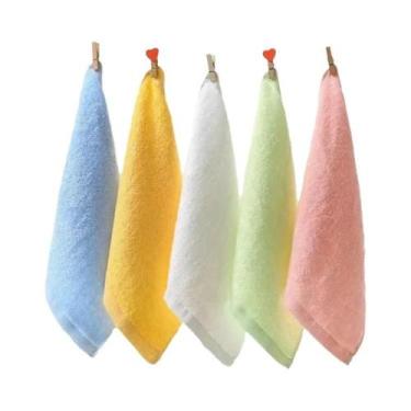 Imagem de Toalhas De Banho Para Bebês, 5 Peças, 25x25cm, Ultra Macias, De Rayon 