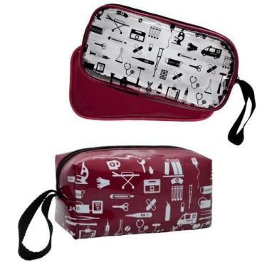 Imagem de Kit Bolsa Enfermagem Esteto E Aparelho Pressao Luxo Top - Love Saúde, 