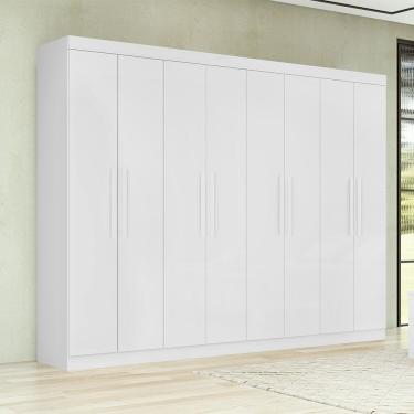 Imagem de Guarda Roupa Andara Soft 8 Portas Lopas Branco 2.3