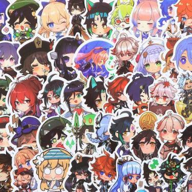 Imagem de Pacote de adesivos Genshins Impacts Anime 50 unidades de 5-8 cm - yiwe