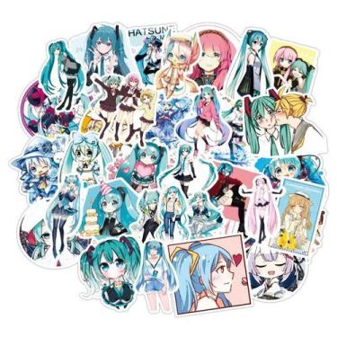 Imagem de Adesivos Hatsune Miku, vinil impermeável, anime, 50 unidades - yiweisa