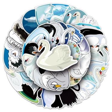Imagem de Adesivos de vinil impermeável Swan Animal 50 unidades/lote - yiweisai
