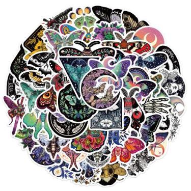 Imagem de Adesivos Moons Moths, vinil impermeável, anime, 50 unidades/lote - yiw