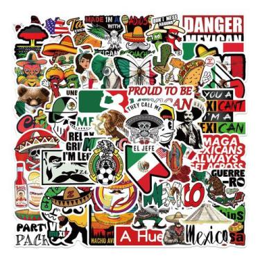 Imagem de Adesivos Prodes Mexicans Styles à prova d'água (50 unidades/lote) - yi