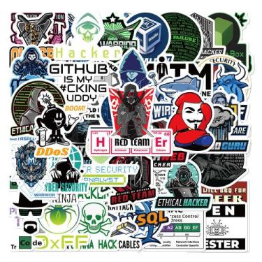Imagem de Adesivos Hackers Programmings Vinil impermeável 50 unidades/lote - yiw