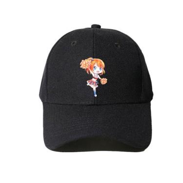 Imagem de Boné de beisebol Loves Lives Anime Snapback, algodão preto - Yiweisai