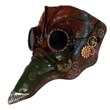 Imagem de Máscara de cosplay Plague Doctor Beak Fantasia de carnaval de Hallowee