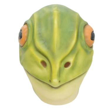 Imagem de Máscara de cosplay Green Frog Latex Halloween Carnaval Páscoa - yiweis