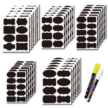 Imagem de Etiquetas de lousa, adesivos impermeáveis, 40 unidades para cozinha - 