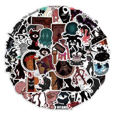 Imagem de Pacote de adesivos Door Horrors Anime Waterproof Vinil 50 unidades - y