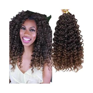 Imagem de Extensões De Cabelo Sintético Curto GoGo Curl Para Mulheres, Ondas De 