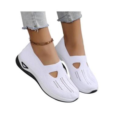 Imagem de Tênis Casuais Femininos De Verão Em Malha Respirável, Sapatos Vulcaniz
