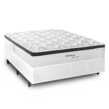 Imagem de Cama Box Casal Edimburgo, Molas Maxspring, 64x138x188 cm - Herval