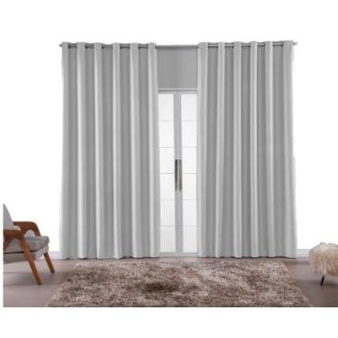 Imagem de Cortina Blackout Tecido Liso 2,80x1,80 Metros - Poli, Branco