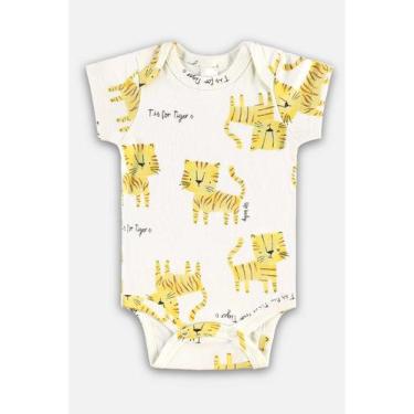 Imagem de Body em Suedine para Bebê Menino Up Baby, Bege, RN